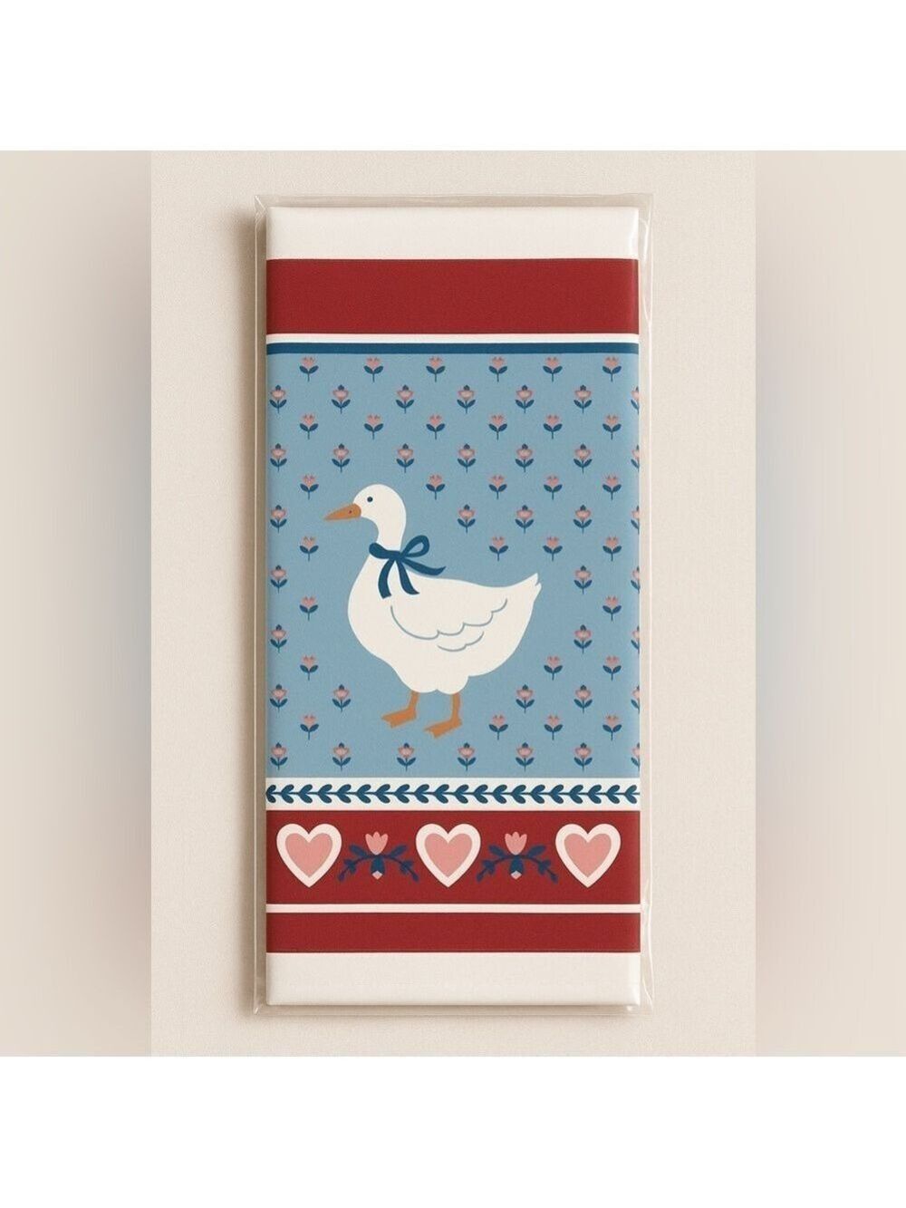 Vintage Goose Plastic Tablecover NEW 54”x96” Forget Me Not by American Greetings